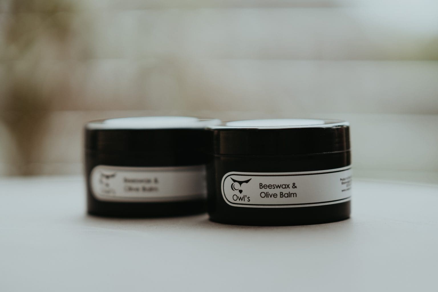 beeswax and olive balm side view